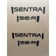 Sentra badge/SE-R Trunk badges package 
